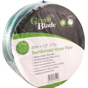 Greenblade 30M X 1/2 Inch 3 Ply Reinforced Hose Pipe