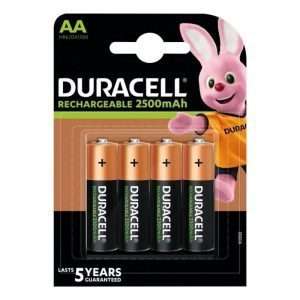 Duracell Rechargeable AA 2500 MAh (4 Pk)