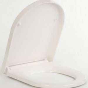 Europa Soft Close Single Button Toilet Seat White