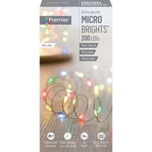 Premier 200 LED Micro Brights Rainbow Battery Lights