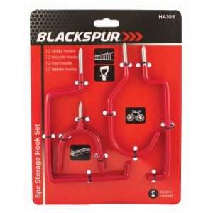Blackspur 8pc Storage Hook Set (BB-HA105)