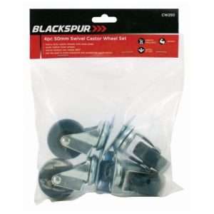 Blackspur 4pc 50mm Swivel Castor Wheel Set (BB-CW250)