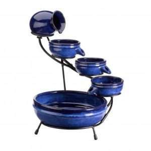 Smart Garden Ceramic Neptune Cascade Solar Water Fountain (1180130RL)