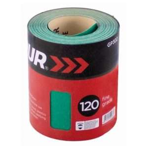 Blackspur 10m Aluminium Oxide Sandpaper 120grit (GP302)