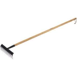Draper Carbon Steel Garden Rake Wood Handle (14306)