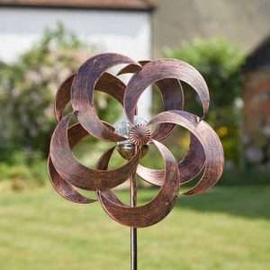 Smart Garden Solar Powered Metal Wind Spinner Aries