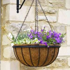 Smart Garden 12 Inch Metal Saxon Hanging Basket
