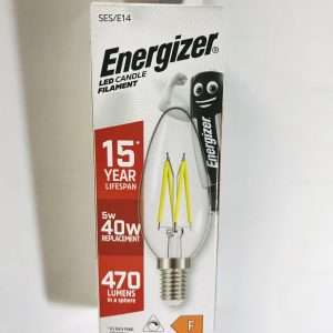 Energizer LED Candle Filament BC Warm White Dimmable 4.8w=40w