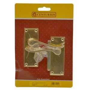 Centurion 100mm PB Victorian Scroll Lever Latch Handle (VB35P)