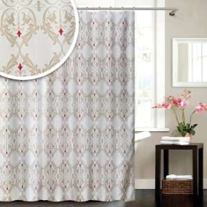 Bluecanyon Damask Polyester Shower Curtain 180x180cm (SC160)