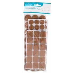 Ashley Housewares 120pc Assorted Floor Protector Pack - Case Of 12