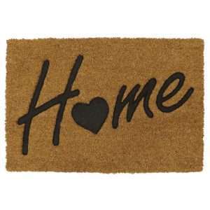 JVL Rubber Embossed (Home) Coir PVC Backed Mat