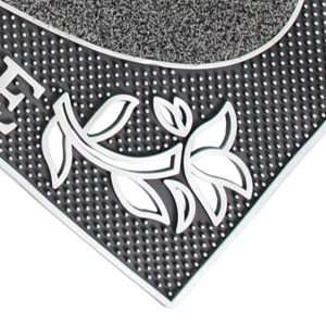 JVL Welcome Metallic Silver Door Mat 45x75cm (01-921SL)