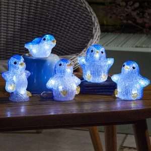 Three Kings Battery Operated InLit Penguin Set Of 5 10x10cm (2515026)