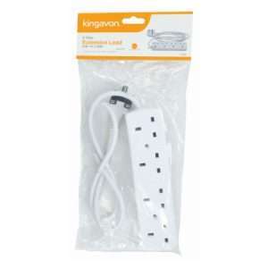 Kingavon 4 Way Extension Lead 1m Cable (BB-PA101)