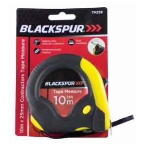 Blackspur 10m X 25mm Contractors Measuring Tape (BB-TM258)