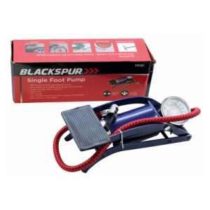 Blackspur Single Foor Pump With Gauge (FP101)