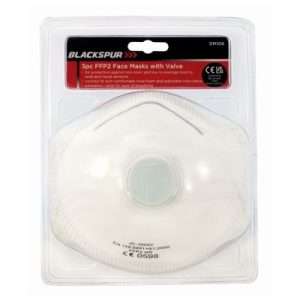 Blackspur 3pc FFP2 Face Masks With Valve (DM108)