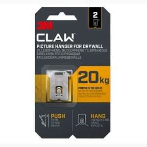3M Claw Drywall Picture Hanging 20KG X2 (3PH20-4UKN)