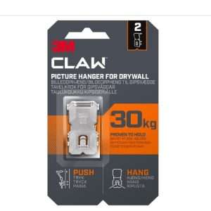 3M Claw Drywall Picture Hanging 30KG X 2 (3PH30-2UKN)