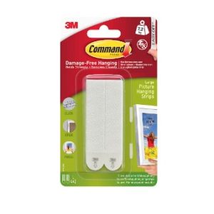 3M Command Large Picture Hanging Strips (7.2kg)(17206UKN)