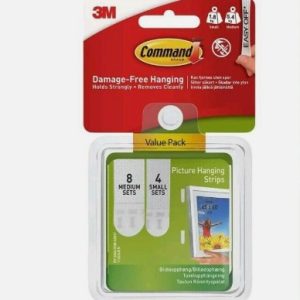 3M Command 17203 Small and Medium Picture Hanging Strips Value Pack