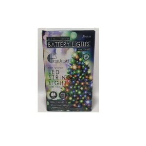 Jingles 240 LED (24M) Multi Colour Time Smart Battery Lights
