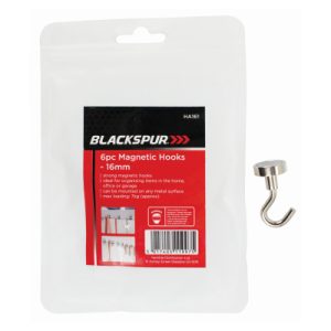 Blackspur 6pc Magnetic Hooks - 16mm
