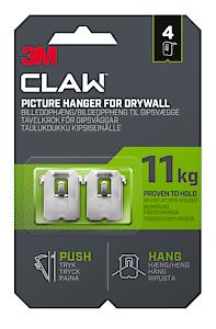 3M Claw Picture Hanger For Drywall 11KG X 4